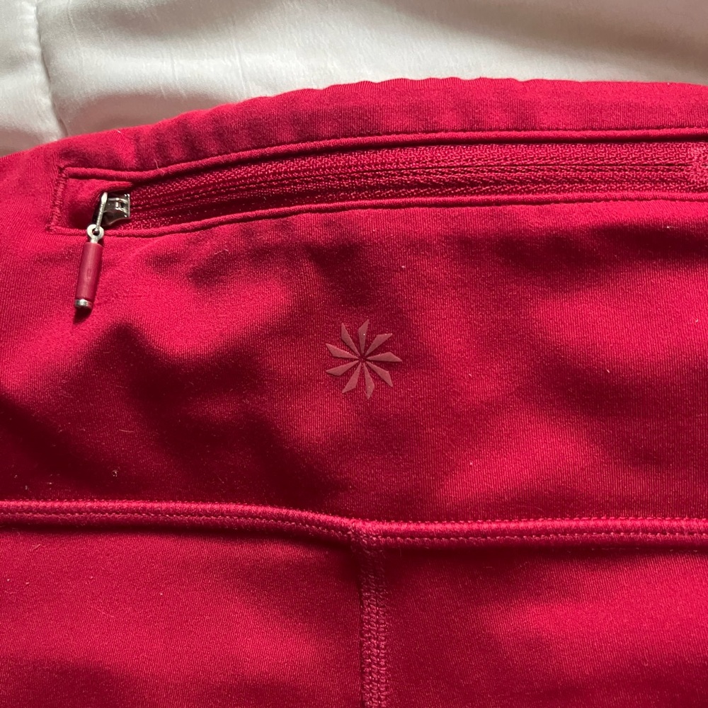 pink/red athleta leggings